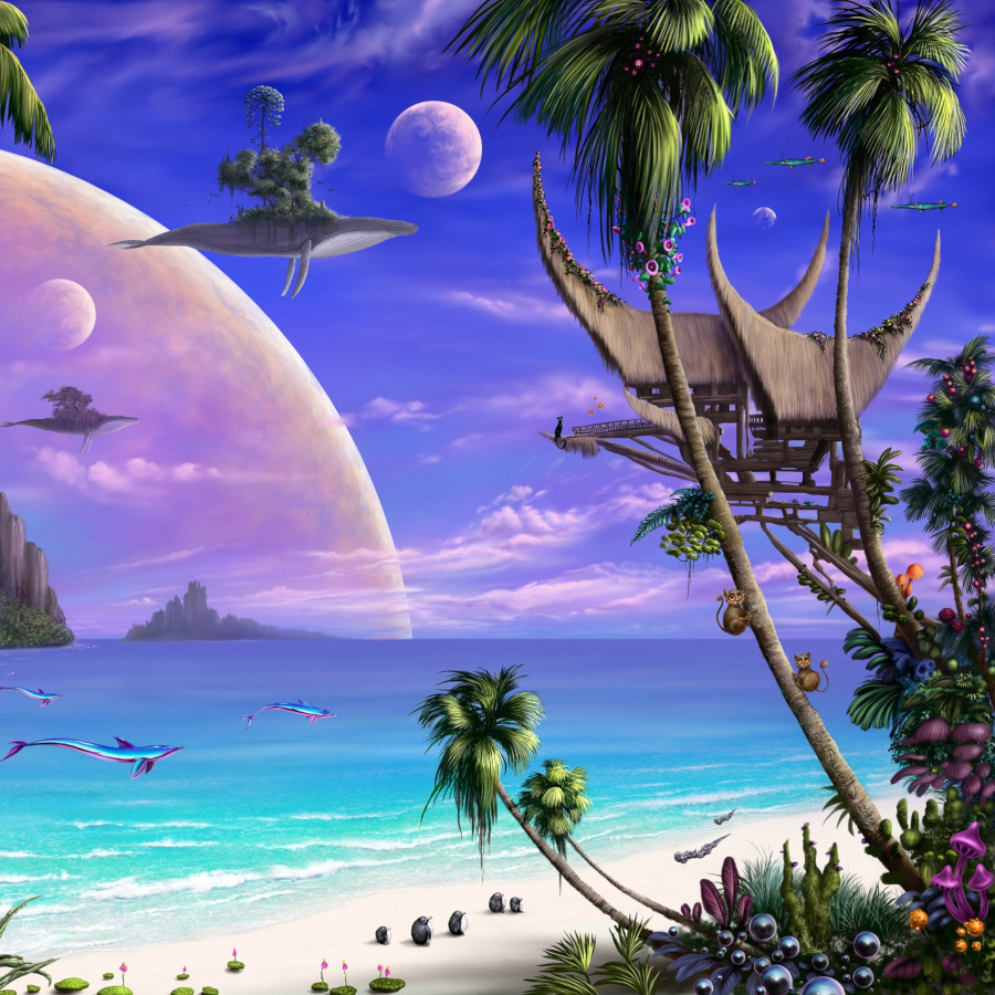 Silhouette of a hiker at sunset